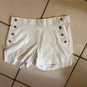 Banana Republic Ivory Button-Up Top